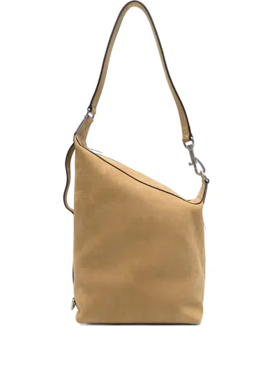 Tod's Calfskin Shoulder Bag In Neutral