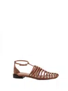 Tod's Flat Shoes In Cognac Scuro