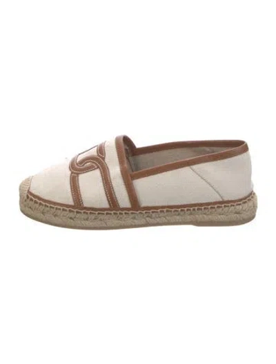 Pre-owned Tod's Canvas Espadrilles In Brown/neutrals