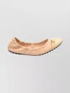 Tod's Cap Toe Patent Loafers With Elastic Trim In Pink