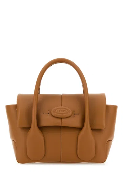 Tod's Caramel Leather Mini Bag Reverse Handbag
