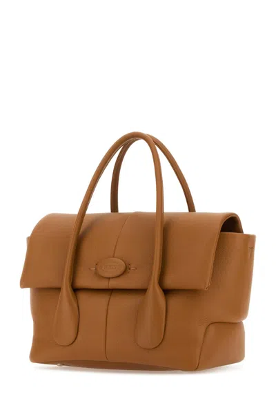 Tod's Caramel Leather Small Bag Reverse Handbag In S001