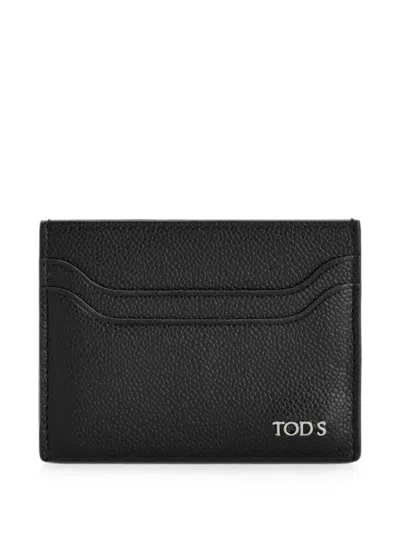Tod's Card Holder In Leather In Black