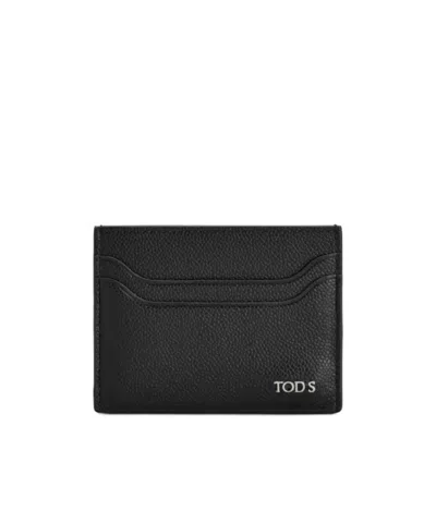 Tod's Card Holder In Leather In Black