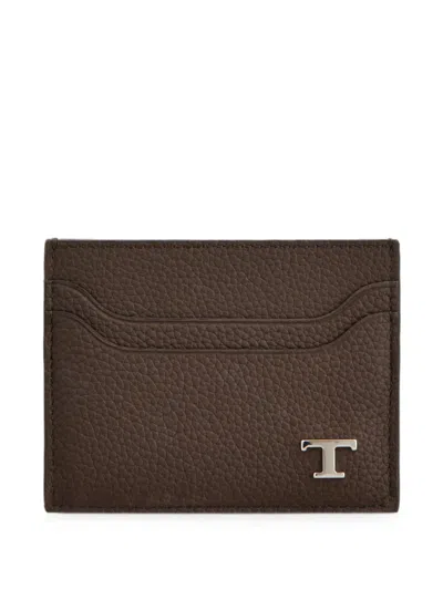 Tod's Card Holder In Leather In Brown