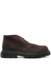 Tod's Brown Suede Casual Shoes With Rubber Sole In Brown