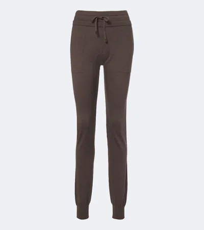 Tod's Cashmere And Silk Sweatpants In Brown