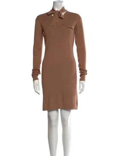 Pre-owned Tod's Cashmere Knee-length Dress In Brown