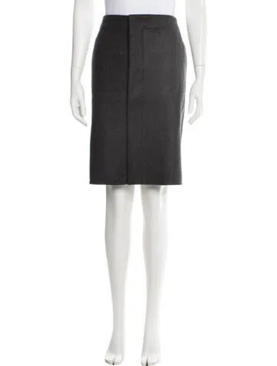 Pre-owned Tod's Cashmere Knee-length Skirt In Gray