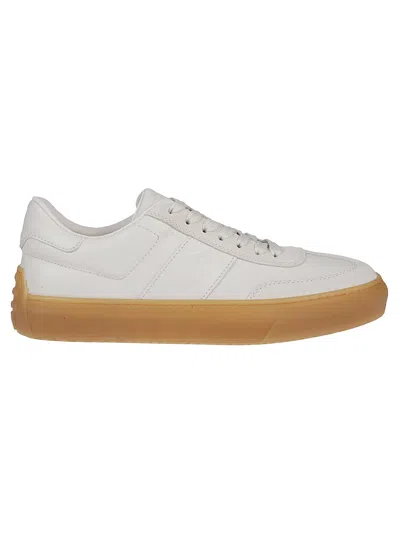 Tod's Cassetta Casual 03e Sneakers In Bianco Latte