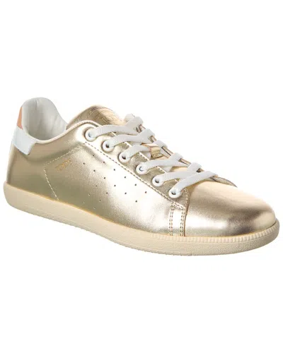 Tod's Cassetta Leather Sneaker In Gold
