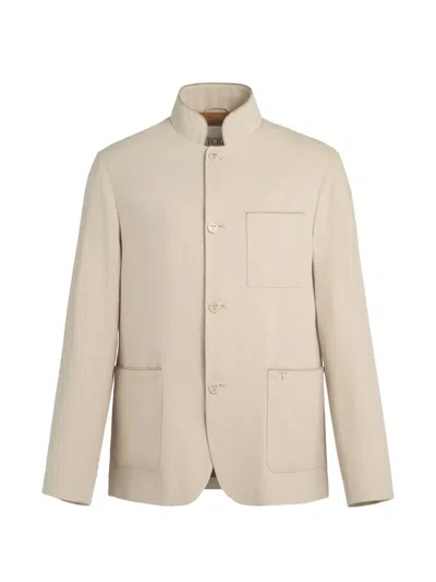Tod's Castello Chest-pocket Jacket In Neutral