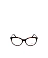 Tod's Cat Glasses Frame Flat Lens In White