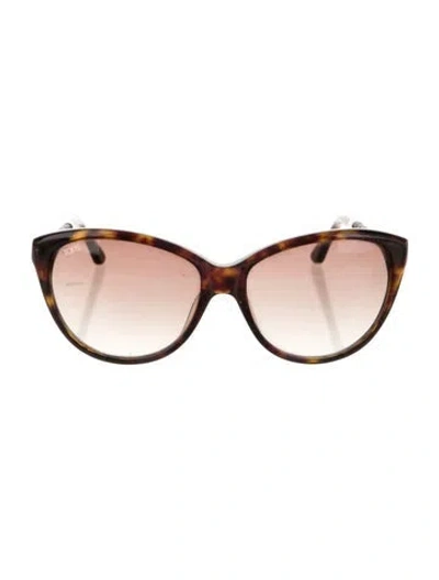 Pre-owned Tod's Cat-eye Gradient Sunglasses In Multi