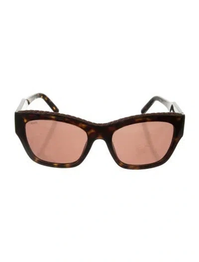 Pre-owned Tod's Cat-eye Tinted Sunglasses In Brown