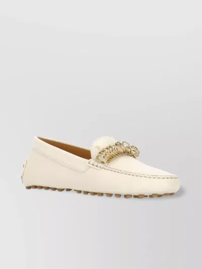 Tod's Chain And Metal Detail Loafers