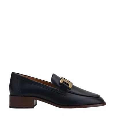 TOD'S TOD'S CHAIN-LINK DETAIL LOAFERS