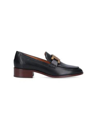 TOD'S CHAIN DETAIL LOAFERS