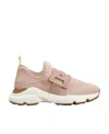 Tod's Technical Fabric Sneakers In Nude