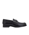 Tod's Ring Buckle Face Loafer Shoes In Black