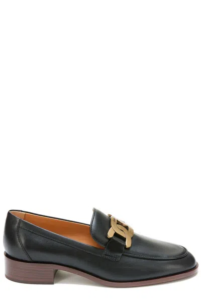 TOD'S CHAIN-LINK DETAIL LOAFERS