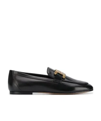 TOD'S TOD'S KATE LOGO PLAQUE LOAFERS
