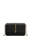 Tod's Di Folio Mini Leather Crossbody Bag In Black