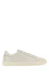 TOD'S CHALK LEATHER SNEAKERS