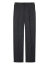 Tod's Check-pattern Virgin-wool Trousers In Black