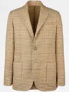 Tod's Checkered Blazer In Neutrals