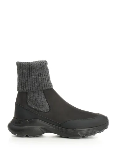 Tod's Chelsea Ankle Boot In Gray