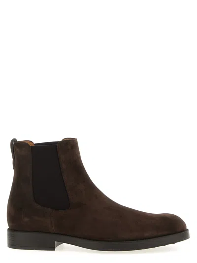 Tod's Chelsea Ankle Boots In Brown
