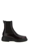 Tod's Chelsea Ankle Boots In Burgundy