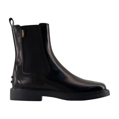 Tod's Chelsea Ankle Boots  Leather Black