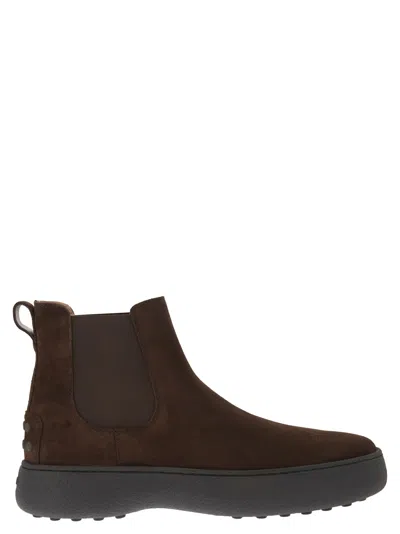 TOD'S CHELSEA BOOT TODS W. G. IN SUEDE LEATHER