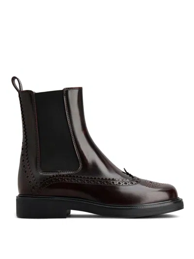 Tod's Chelsea Boots With Elastic In Brown