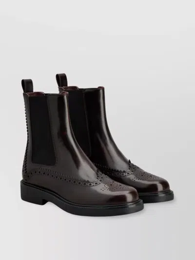 Tod's Chelsea Boots With Elastic Side Panels In Black