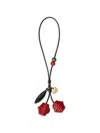 Tod's Cherry-charm Keyring In Multi