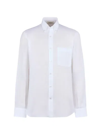 Tod's Chest-pocket Shirt In White