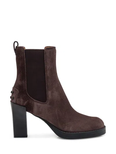 Tod's Tod`s Chic Leather Mini Ankle Boots In Multi