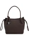 Tod's Medium Leather Bucket Bag In Brown