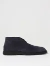 Tod's Suede Desert Boots In Navy
