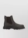 Tod's Chunky Sole Leather Ankle Boots With Elastic Panels In Multi