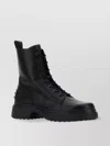 Tod's Chunky Sole Round Toe Ankle Boots With Pull Tab