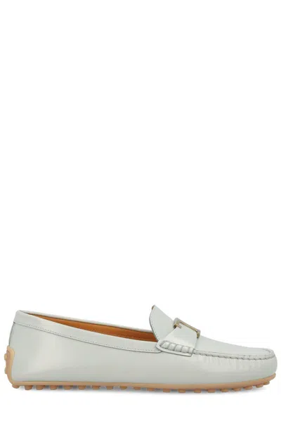 Tod's City Gommino Driving Loafers In Grey