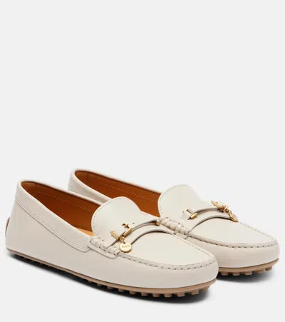 Tod's City Gommino Leather Driving Shoes In Pattern