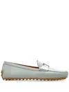 Tod's City Gommino Leather Loafers In Grey