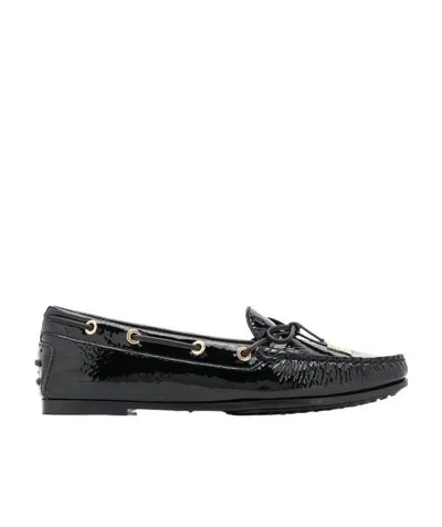 Tod's City Gommino Loafers In Black