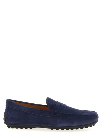 Tod's City Gommino Loafers In Blue