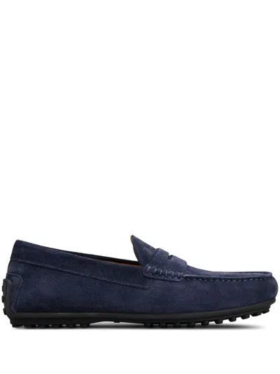 Tod's City Gommino Loafers In Blue